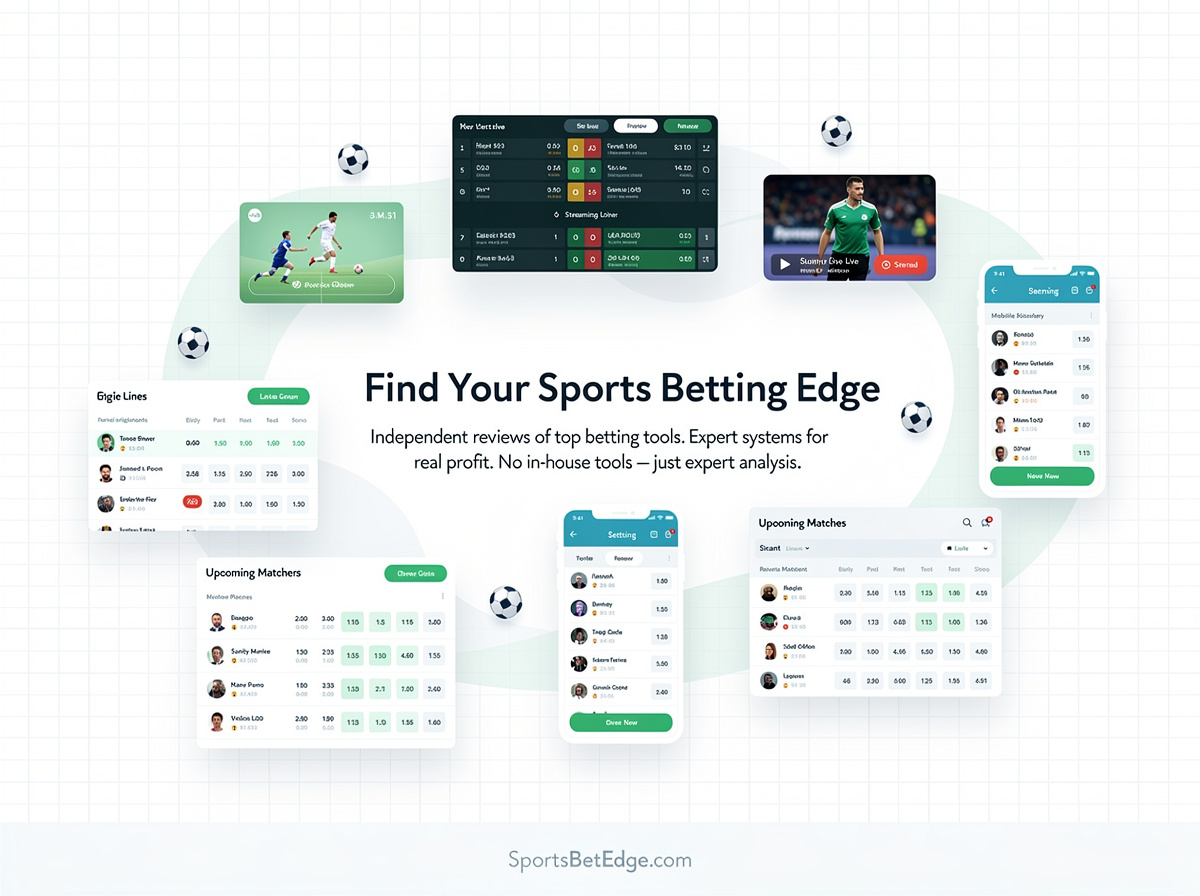 Sports betting edge tools dashboard showing profit opportunities across multiple sportsbooks