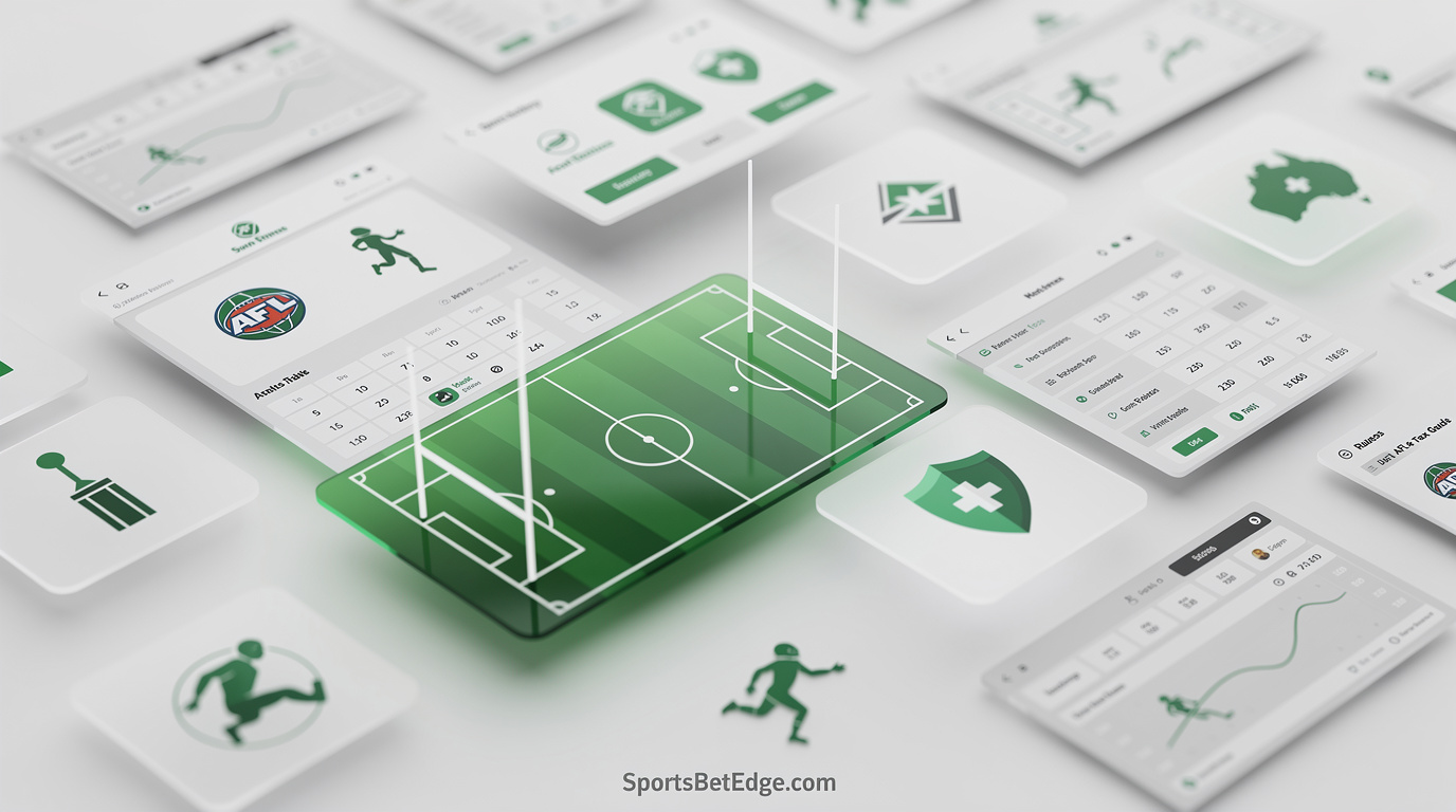 Infographic overview illustrating the legal status and market insights for sports betting in Sports Betting in Australia 2026 — Rules, AFL & Tax Guide
