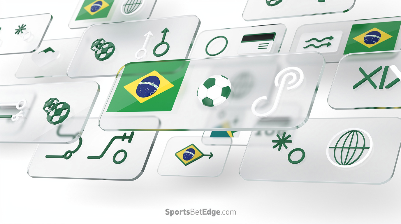 Infographic overview illustrating the legal status and market insights for sports betting in Sports Betting in Brazil 2026 — Market Regulation & PIX Strategy