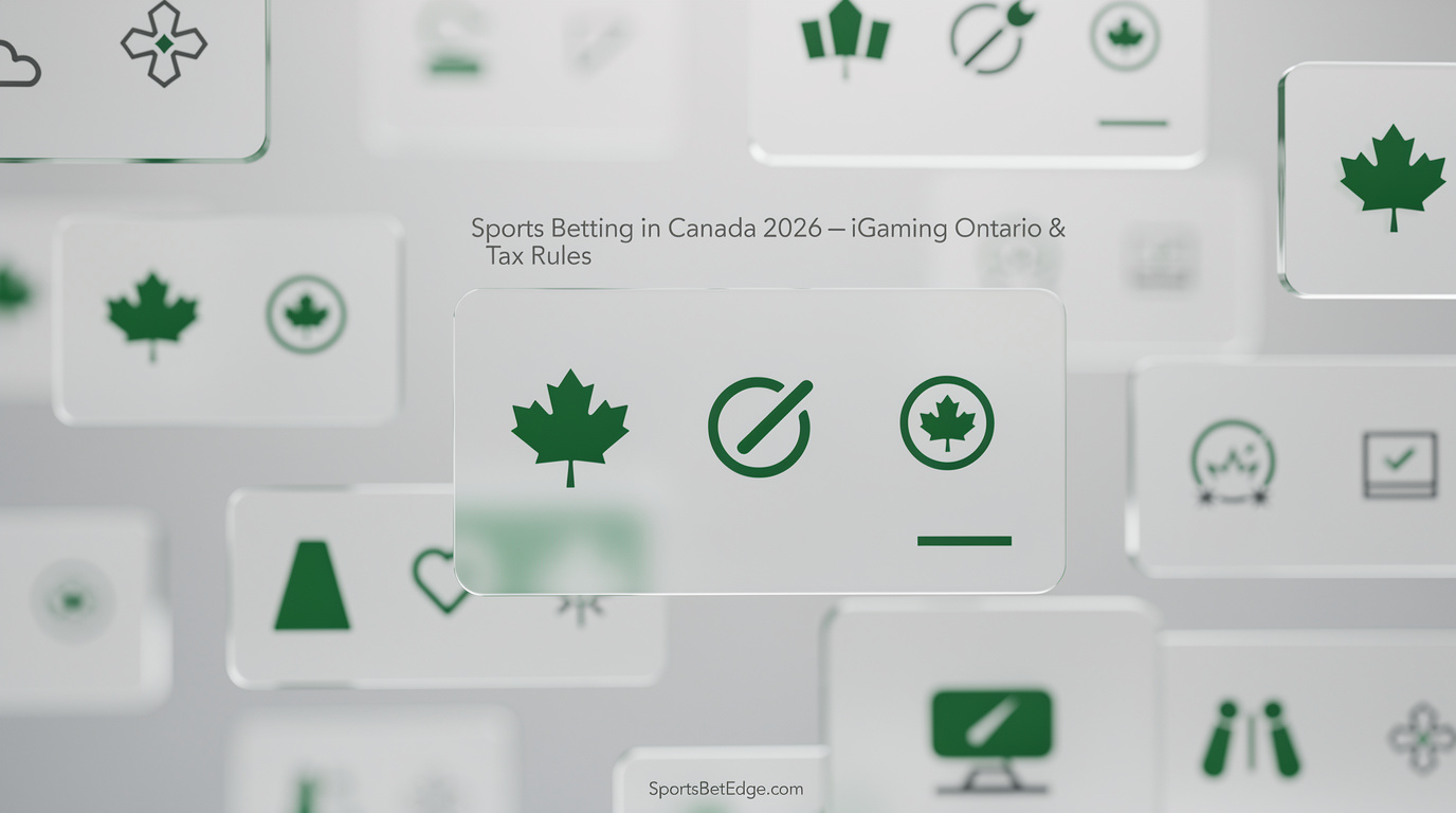 Infographic overview illustrating the legal status and market insights for sports betting in Sports Betting in Canada 2026 — iGaming Ontario & Tax Rules