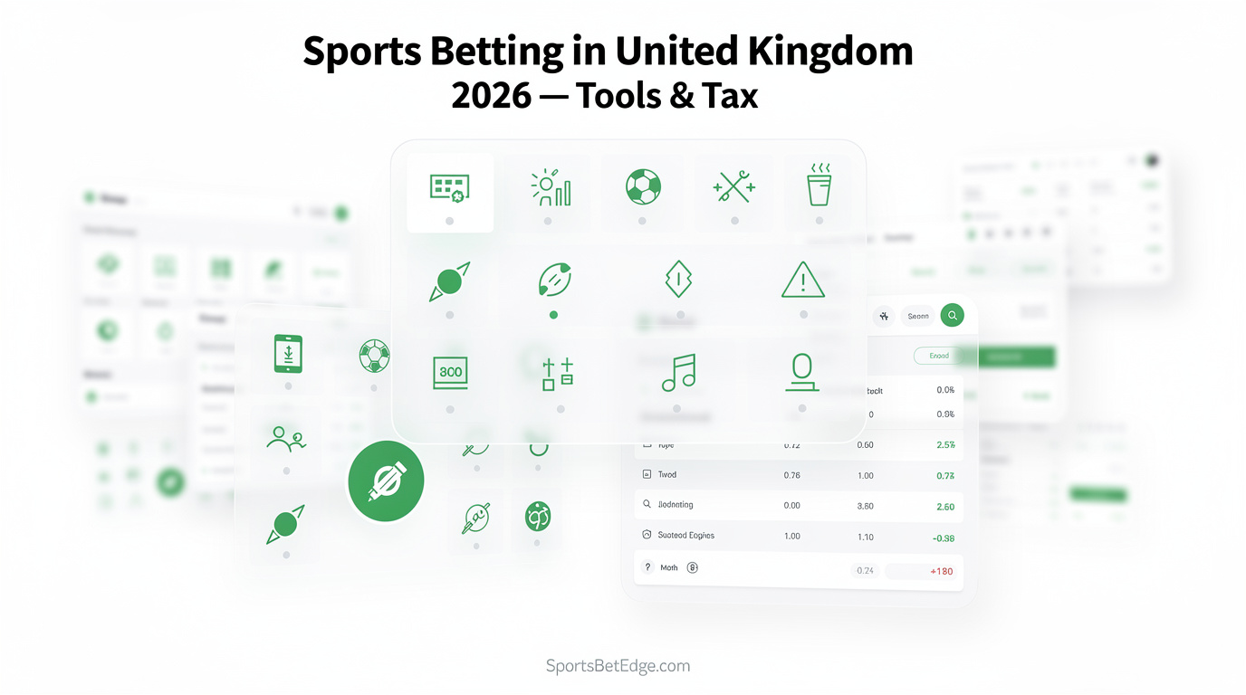 Infographic overview illustrating the legal status and market insights for sports betting in Sports Betting in United Kingdom 2026 — Tools & Tax