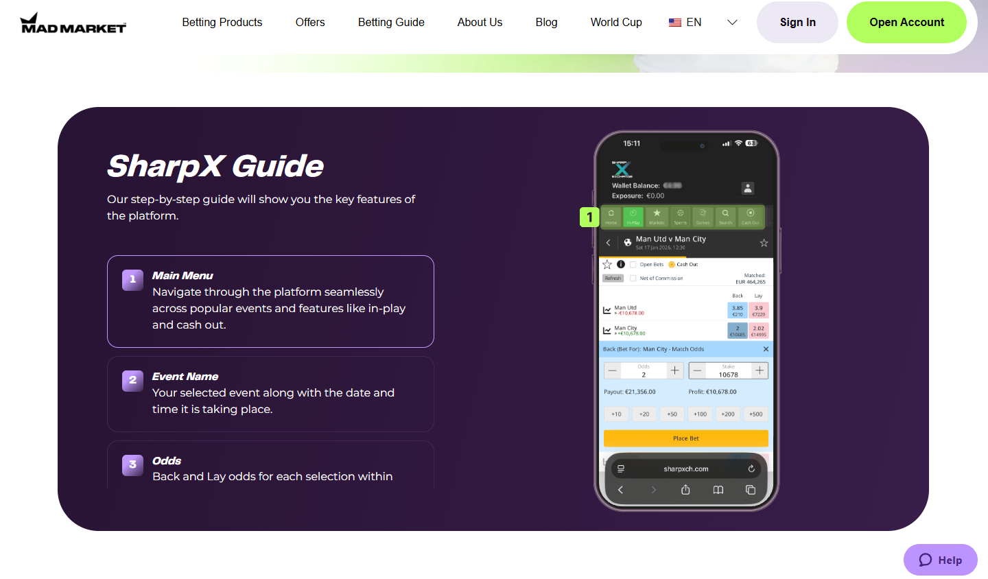 MadMarket Sharp Exchange — comparison with SportMarket Pro, Pinnacle and Betfair for professional bettors