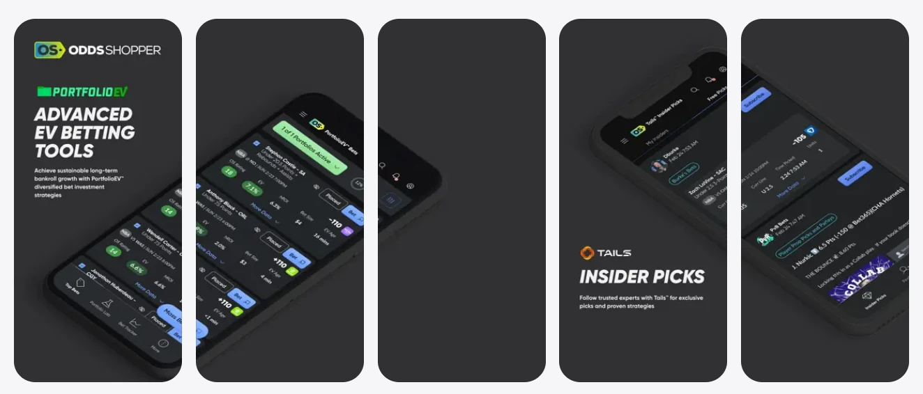 Odds Shopper key features — Portfolio EV, mass entry tools and bonus bet converter