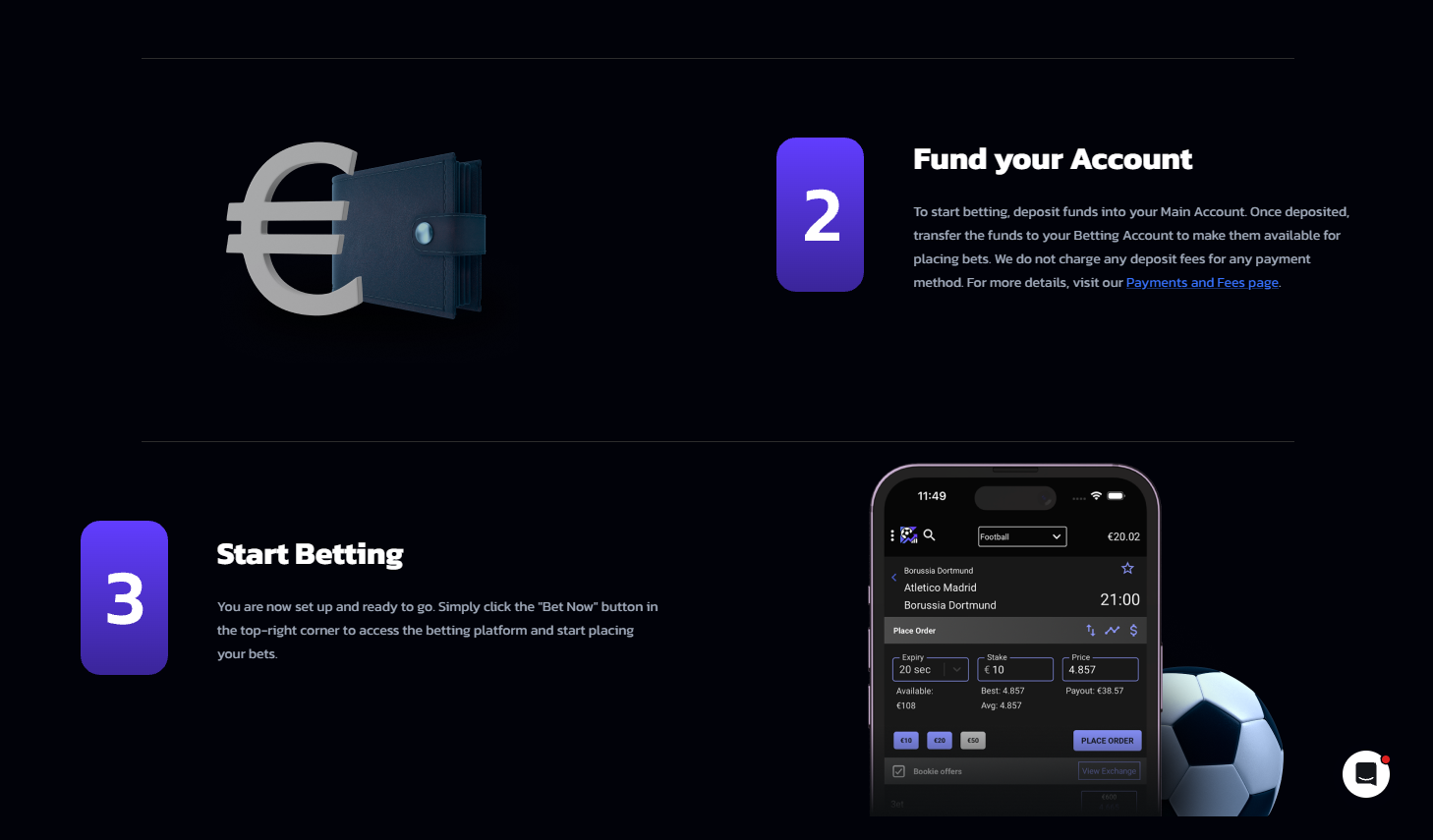 SportMarket Pro registration and account setup — onboarding flow for new professional bettors